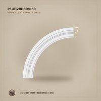 Poliüretan Dekoratif Yuvarlak Kavis Kemer 5x53x53 cm