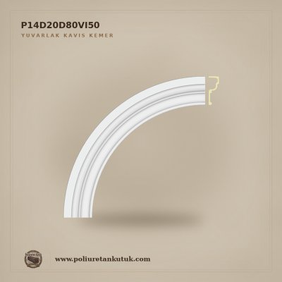 Poliüretan Dekoratif Yuvarlak Kavis Kemer 5x53x53 cm
