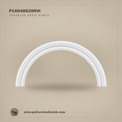 Dekoratif Poliüretan Yuvarlak Kavis Kemer 90x2510x1255 mm