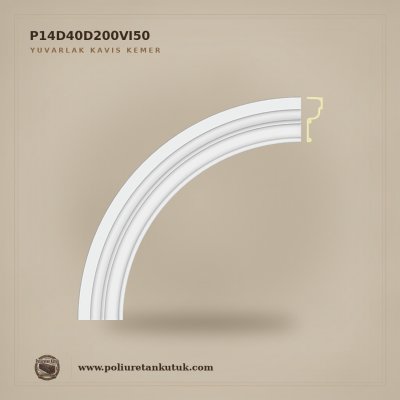 Poliüretan Yuvarlak Kavis Kemer Profili 90x1255x1255 mm