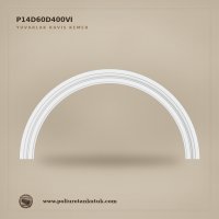 Poliüretan Kütük Dekoratif Yuvarlak Kavis Kemer 14x477x239 cm