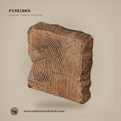 Dekoratif Ahşap Görünümlü Kiriş Kapak P1981BKA 12x12x3 cm