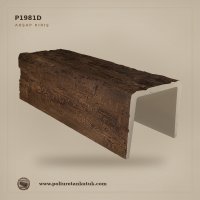 Poliüretan Ahşap Taklidi Rustik Kütük Kiriş 35x32 cm