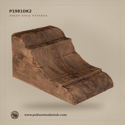 Poliüretan Ahşap Taklidi Kütük Payanda Kiriş Desteği 29x35x55 cm