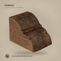 Poliüretan Kütük Payanda Ahşap Taklidi Rustik Tavan Konsolu 16x22 cm
