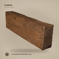 P1981K Geniş 15x31 cm Poliüretan Kütük Ahşap Görünümlü Kiriş