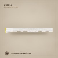 Poliüretan Kütük 3x12 cm Desenli Kabartmalı Duvar Bordürü