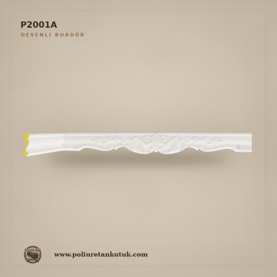 Poliüretan Kütük 3x12 cm Desenli Kabartmalı Duvar Bordürü