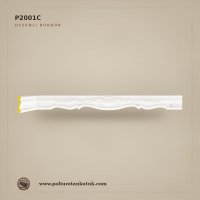 Poliüretan Kütük 3x12 cm Desenli Dekoratif Duvar Çıtası