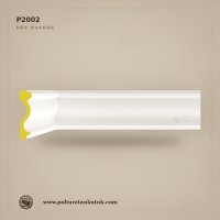 P2002 Poliüretan 4x15 cm Düz Duvar ve Tavan Bordürü