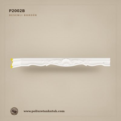 P2002B Poliüretan 15x240 cm Kabartmalı Desenli Bordür
