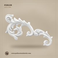 Poliüretan Kütük P2822R Sağ Yönlü Akant Yapraklı Süsleme (41x61 cm)