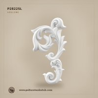 Poliüretan Kütük P2822SL Kıvrımlı Oymalı Duvar Apliği (30x16 cm)