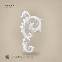 Poliüretan Kütük P2822SR Bitkisel Oymalı Klasik Aplik (30x16 cm)
