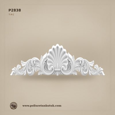 202x1713x577 mm Poliüretan Dekoratif Deniz Kabuğu Söve Tacı