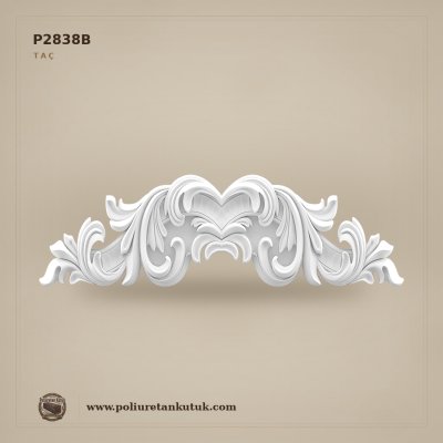 140x1080x332 mm Klasik Rölyefli Poliüretan Dekoratif Taç