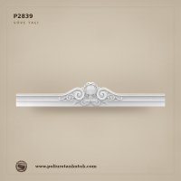 255x2400x375 mm Oval Madalyonlu Poliüretan Dış Cephe Taç Modeli