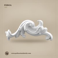 Poliüretan Kütük Klasik Oymalı Pencere ve Kapı Tacı 10x66x29 cm P2841L