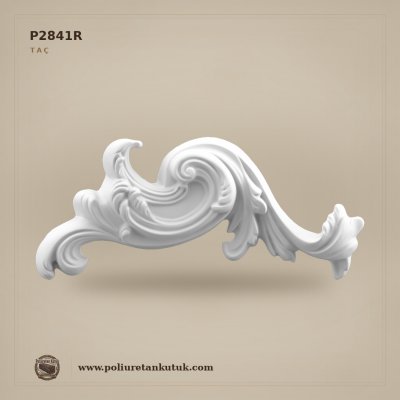 Poliüretan Kütük Oymalı Dekoratif Taç P2841R 10x66 cm