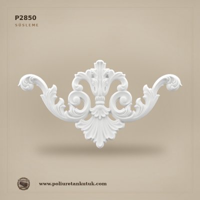 Poliüretan Klasik Motif Dekoratif Süsleme 26x48 cm (257x477x18 mm)