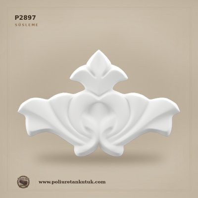Klasik Oymalı Süsleme Motifi 11x17 cm Poliüretan Aplik (114x172x13 mm)