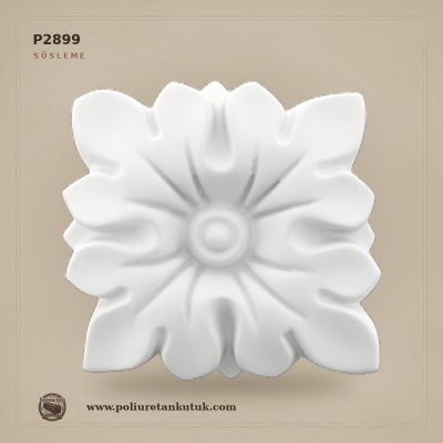 Poliüretan Kütük P2899 Çiçekli Mini Süsleme 7x7 cm