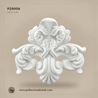 Poliüretan Kütük P2900A Akant Yaprağı Süsleme 17x19 cm