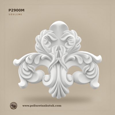 Poliüretan Kütük P2900M Geleneksel Kabartmalı Motif 27x31 cm