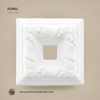 Poliüretan Kütük P2901 Köşe ve Çerçeve Rozeti 10x10 cm