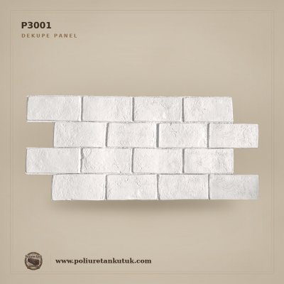 Poliüretan Tuğla Dokulu Dekupe Duvar Paneli 61x135 cm
