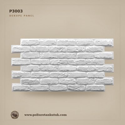 Poliüretan Tuğla Desenli Dekupe Dekoratif Panel 65x125 cm