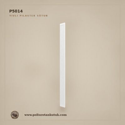 Poliüretan Kütük 14 cm Kanallı Pilaster Sütun Gövdesi 2x14 cm