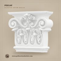 Poliüretan Klasik Motifli Pilaster Sütun Başlığı 7x21x19 cm