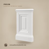 Poliüretan Kademeli Pilaster Sütun Alt Kaidesi 4x17x30 cm