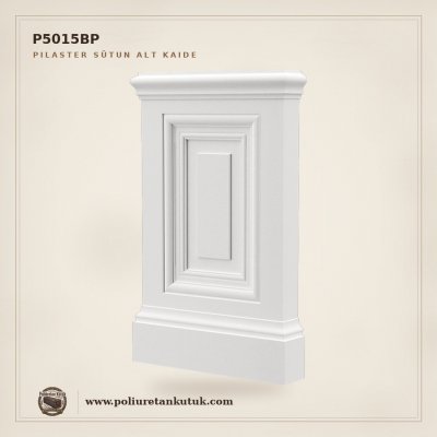 Poliüretan Kademeli Pilaster Sütun Alt Kaidesi 4x17x30 cm