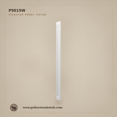 Poliüretan Sade Panel Dekorlu Pilaster Sütun 3x15x240 cm