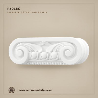 Poliüretan İyon Pilaster Sütun Başlığı 67x241x81 mm