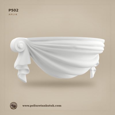 Poliüretan Drapaj Aplik ve Niş Süsü 200x504x183 mm