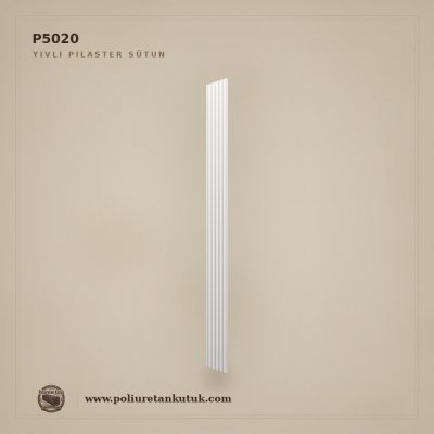 Poliüretan Yivli Pilaster Sütun Gövdesi P5020 (3x20x240 cm)
