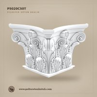 P5020C50T Poliüretan Pilaster Sütun Başlığı 23x45x28 cm