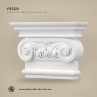 P5020I İyonik Poliüretan Pilaster Sütun Başlığı 7.2x28.3x19.4 cm
