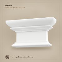 P5020L Katmanlı Poliüretan Pilaster Sütun Başlığı 8.3x31.5x17 cm