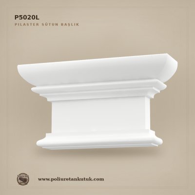P5020L Katmanlı Poliüretan Pilaster Sütun Başlığı 8.3x31.5x17 cm
