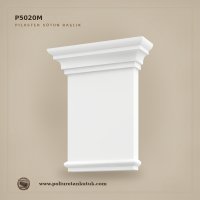 P5020M Motifli Poliüretan Pilaster Sütun Başlığı 7.4x25.9x31 cm