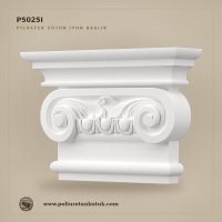 Poliüretan İyon Pilaster Sütun Başlığı 8x35x24 cm P5025I