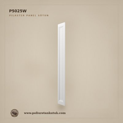 Poliüretan Düz Panel Pilaster Sütun 25x240 cm P5025W