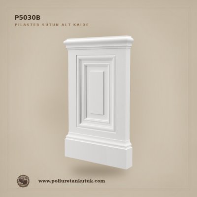 Poliüretan Kademeli Pilaster Sütun Alt Kaidesi 34x55 cm P5030B