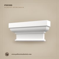 Poliüretan Kütük Klasik Desenli Pilaster Sütun Başlığı 10x43x19 cm