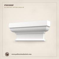 Poliüretan Kütük Klasik Desenli Pilaster Sütun Başlığı 10x43x19 cm