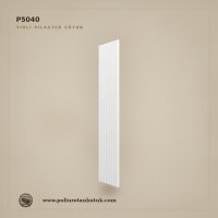 Poliüretan Kütük Yivli Pilaster Duvar Sütunu 4x40x240 cm